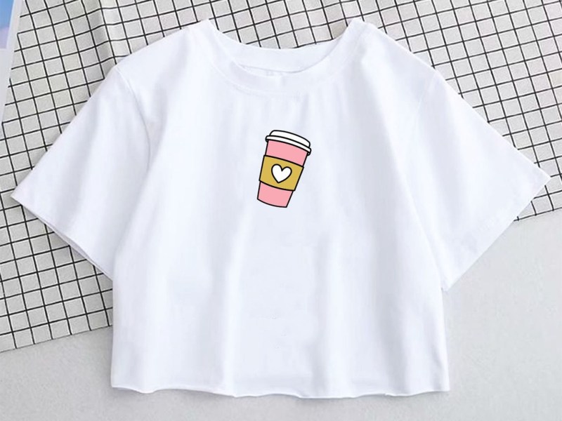 Graphic Croptop Shirt